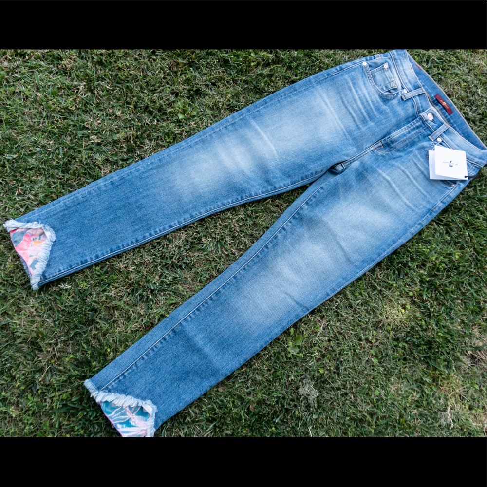 NWT** 7 For all Mankind Jacquard Jeans